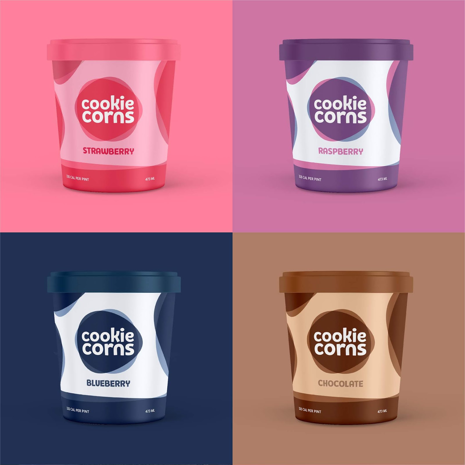 Cookie Corns冰淇淋品牌包装设计