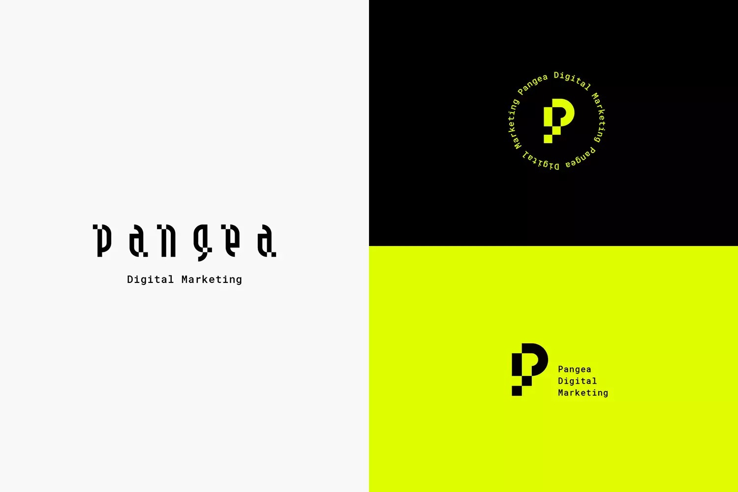 像素风格！数字营销公司Pangea品牌形象设计