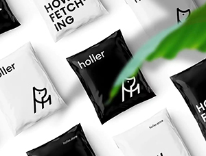 Holler宠物狗服饰品牌视觉形象设计素材中国网精选
