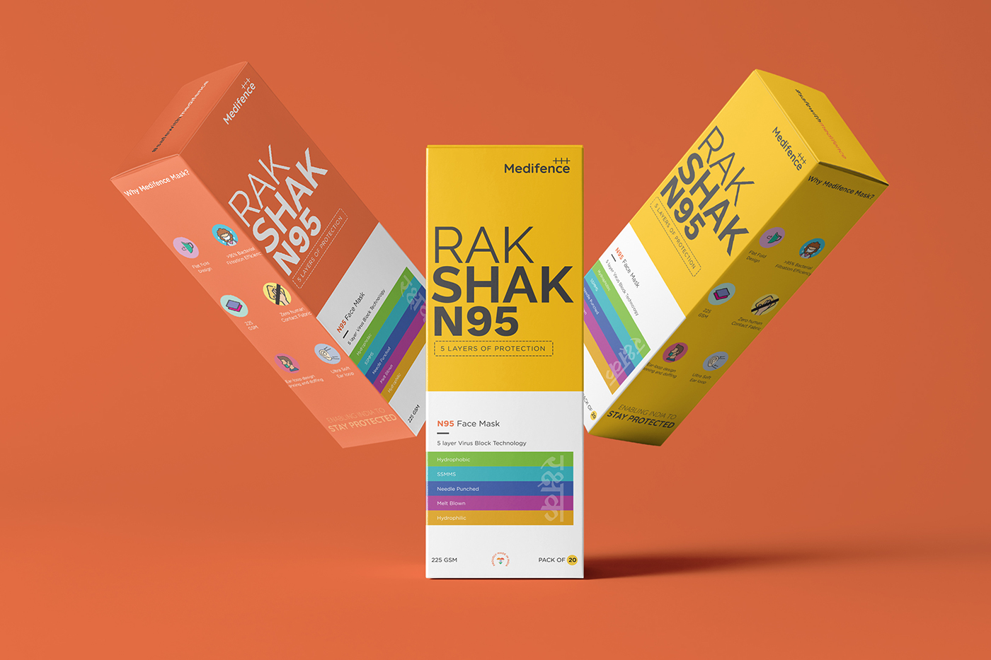 Rak Shak N95口罩包装设计