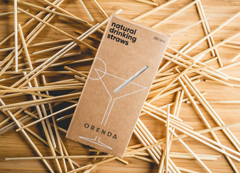 自然环保！Orenda Eco吸管包装设计素材中国网精选