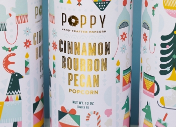 Poppy圣诞版爆米花包装设计普贤居素材网精选