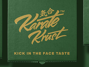 Karate Krust(空手道)比萨店品牌包装设计16图库网精选