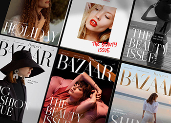 时尚杂志Bazaar品牌形象概念设计素材中国网精选