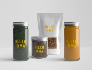 农产品销售商店Hello Oma视觉识别设计素材中国网精选