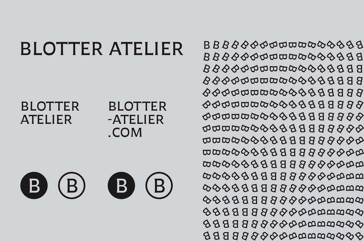 Blotter Atelier服饰品牌视觉识别和网页设计