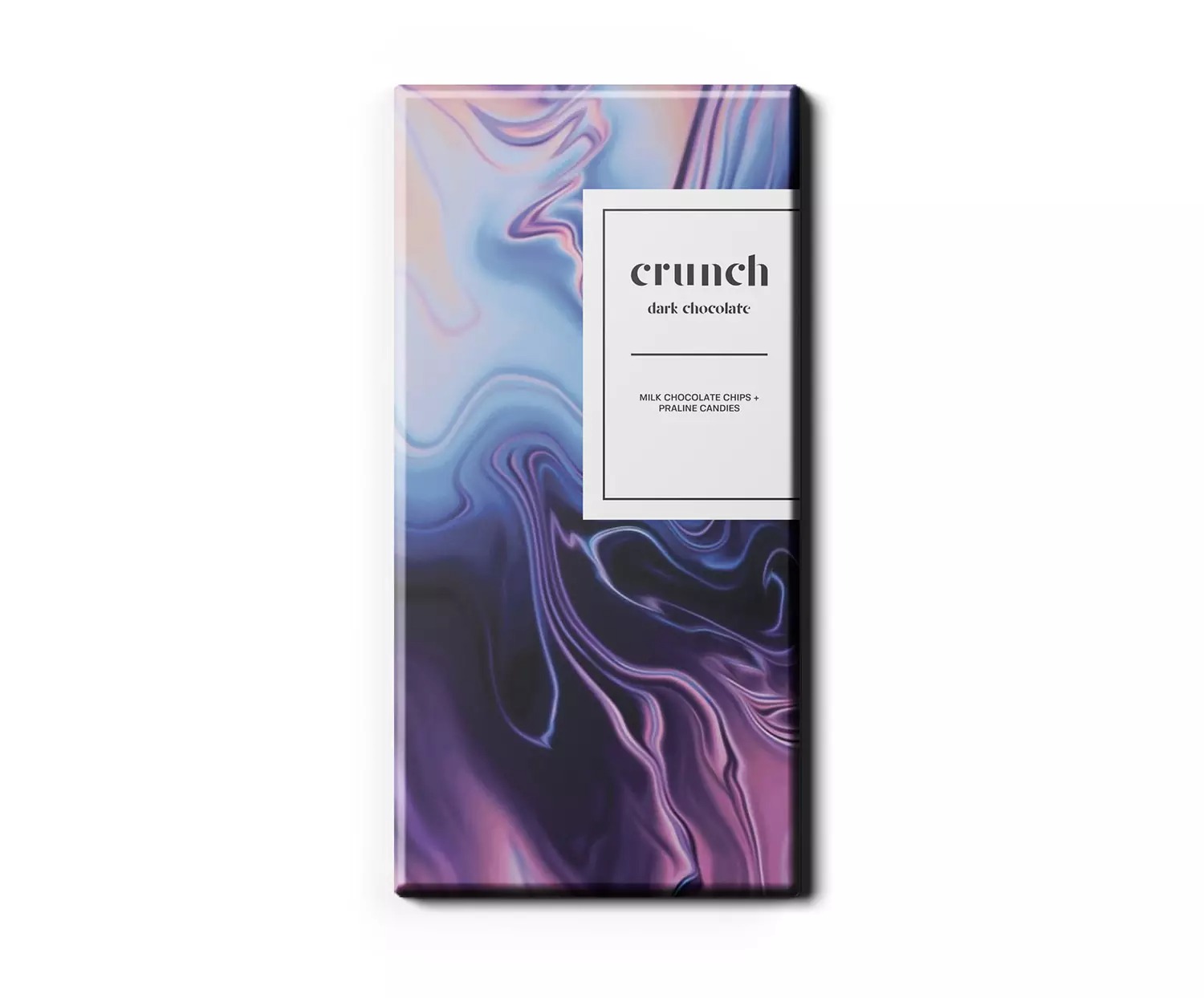 流动的鲜艳色彩！Crunch巧克力包装设计