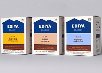 与众不同的白！韩国咖啡EDIYA品牌包装设计16图库网精选
