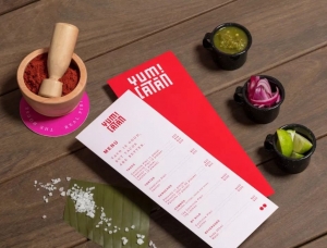 洋葱的紫粉色 墨西哥餐饮品牌Yum!catán视觉形象设计素材中国网精选