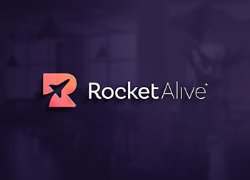 在线网络课程平台Rocket Alive品牌视觉设计素材中国网精选