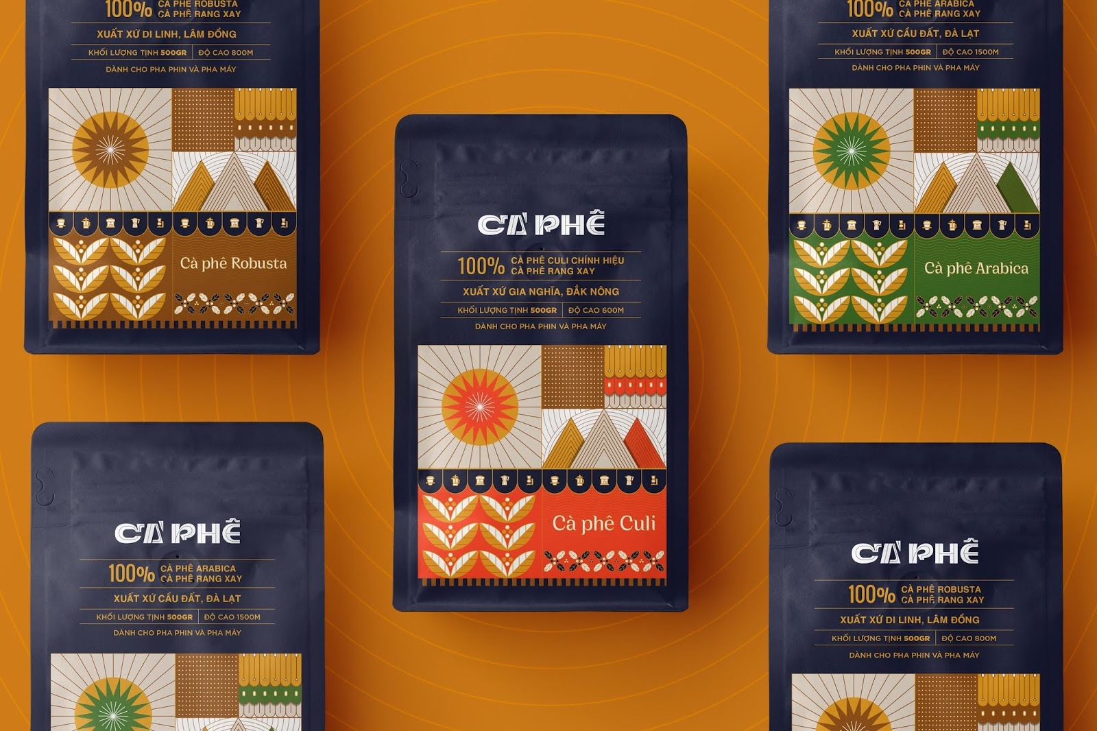 越南Ca Phea咖啡袋包装设计