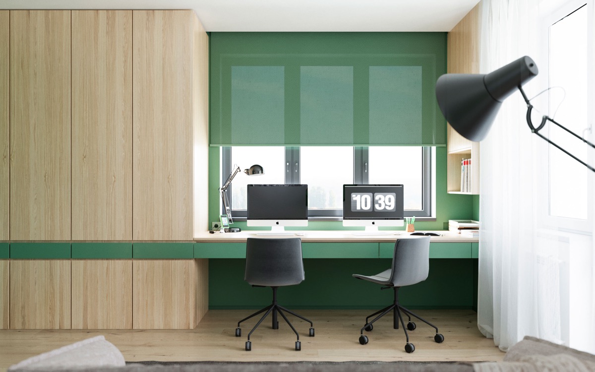 37个极简风格家庭办公室设计