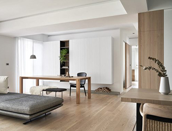 白色+原木色营造时尚而精致的宁静生活空间16设计网精选