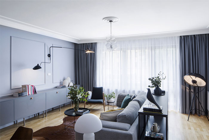 布加勒斯特现代优雅的公寓装修设计