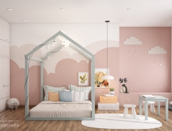40个可爱粉色儿童房设计16设计网精选