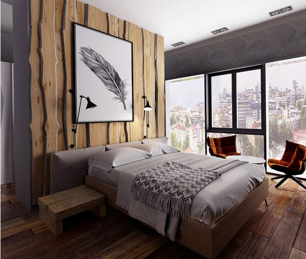 20个创意木质背景墙的卧室设计