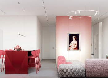 红色焦点！3间时尚现代住宅设计16图库网精选