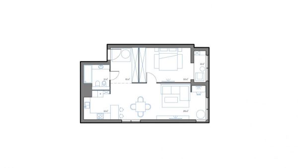 3个漂亮的一居室小公寓设计