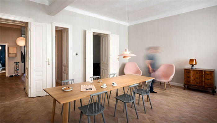 维也纳自由明快的现代公寓设计