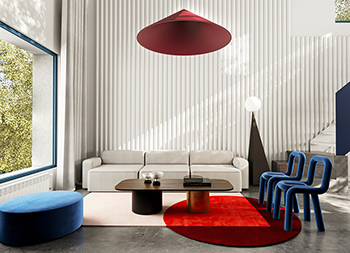 红+蓝！3间精致优雅的现代住宅设计素材中国网精选