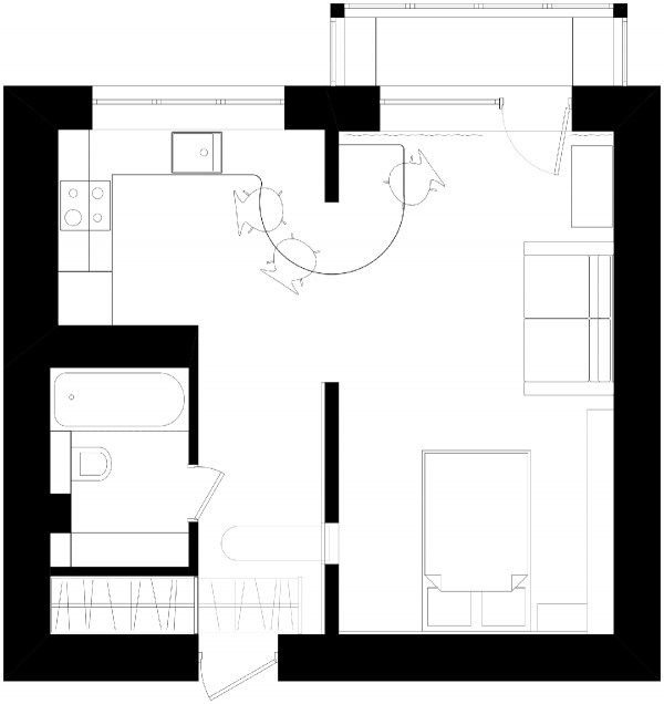5个简约精致的小公寓装修设计