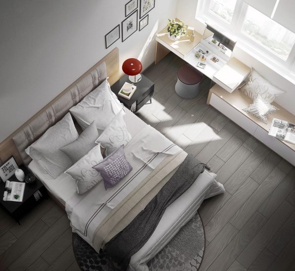 精美的家具和布局:漂亮的卧室设计效果图