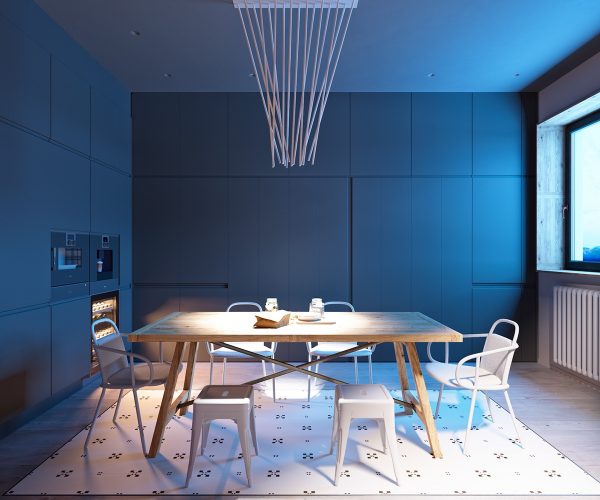 创造性的空间划分：145平方米现代时尚公寓设计