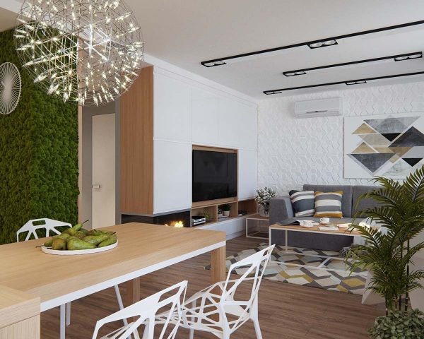 舒适极简风格的环保公寓设计