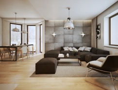 3个中性色搭配的简约风格家居装修设计素材中国网精选