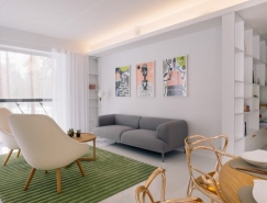 宁静清新的现代公寓装修设计16设计网精选