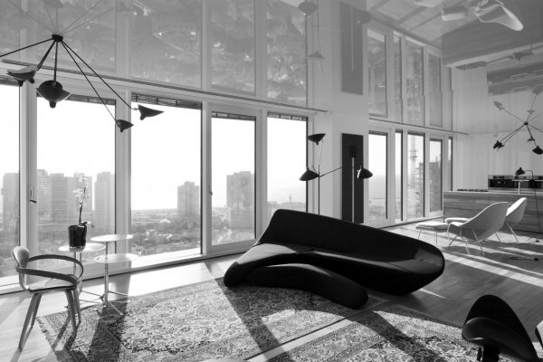 特拉维夫风景一览无余:美丽的全玻璃现代住宅设计