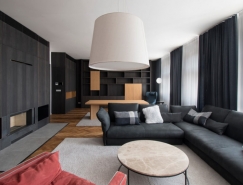 布拉格很有质感的黑色公寓设计16设计网精选