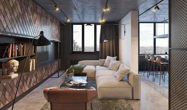 3个时尚的灰色风格现代家居装修设计