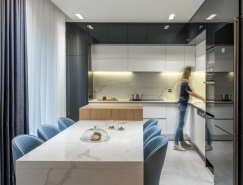 希腊简约精致的115平米公寓设计普贤居素材网精选