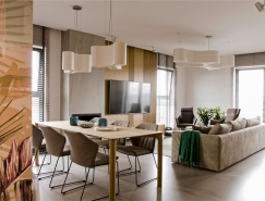 温馨柔和的色调: 波兰现代简约风公寓设计普贤居素材网精选