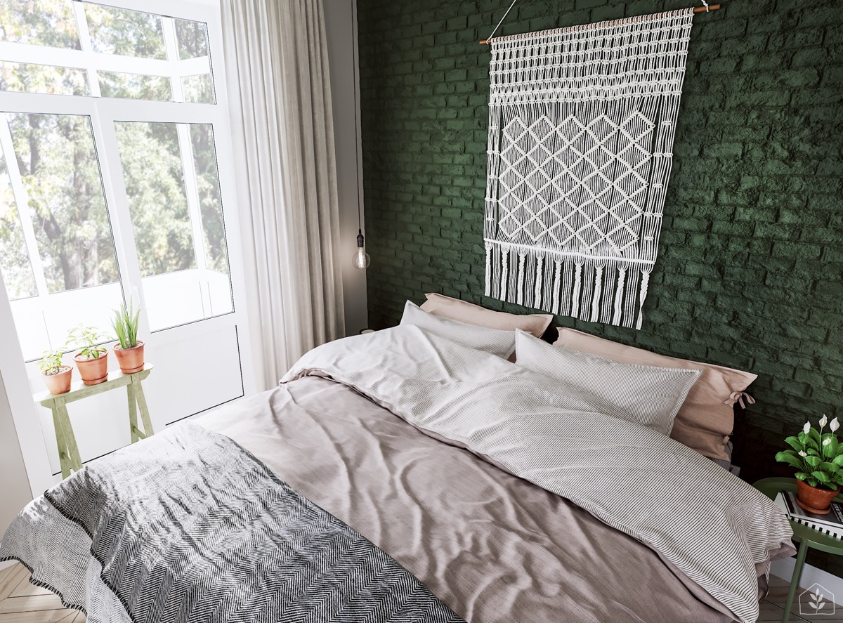 绿植点缀的北欧风格家居装饰设计