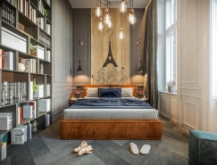 3个城市主题卧室：酒店式套房设计普贤居素材网精选