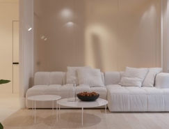 3个简洁自然的一居室公寓设计普贤居素材网精选