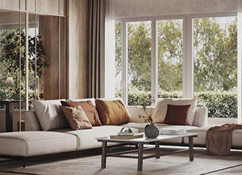 木质+灰色打造温暖时尚的家居空间普贤居素材网精选