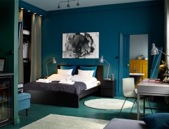 宁静的睡眠空间：30个漂亮的蓝色卧室设计16图库网精选