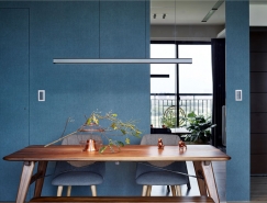 台北优雅的蓝色风情家居装修设计素材中国网精选