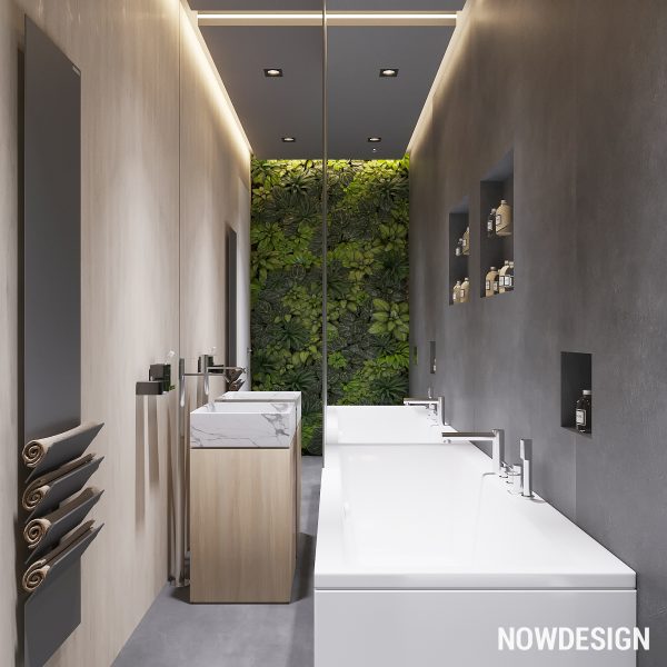 融入绿植元素：现代极简黑白和原木风家居装修设计