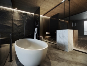 40个优雅自然风的浴室设计素材中国网精选