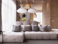 自然木质打造的现代温馨公寓16设计网精选