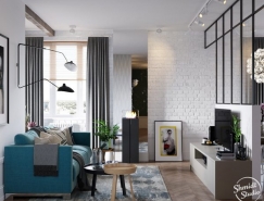 精致的北欧风格3居室公寓装修设计16设计网精选