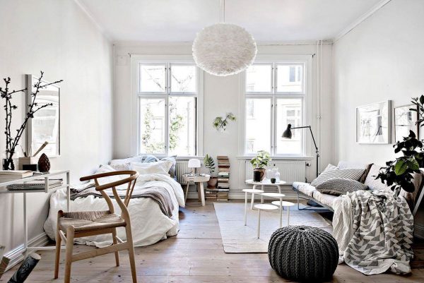 32个安静纯美的白色卧室设计