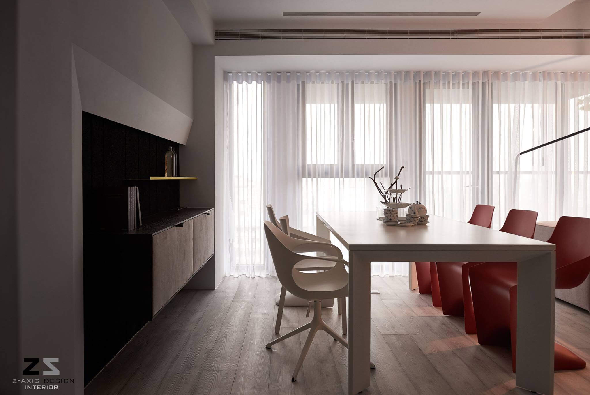 台湾简约现代黑白风格公寓设计