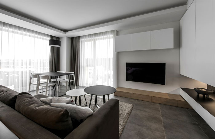 立陶宛黑白极简风格公寓设计