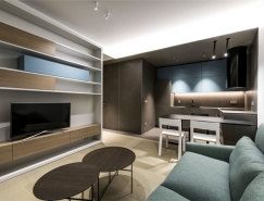 维尔纽斯现代风格40平米单身小公寓设计普贤居素材网精选