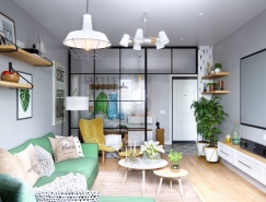 舒服的色彩搭配：北欧风现代家居装修设计素材中国网精选